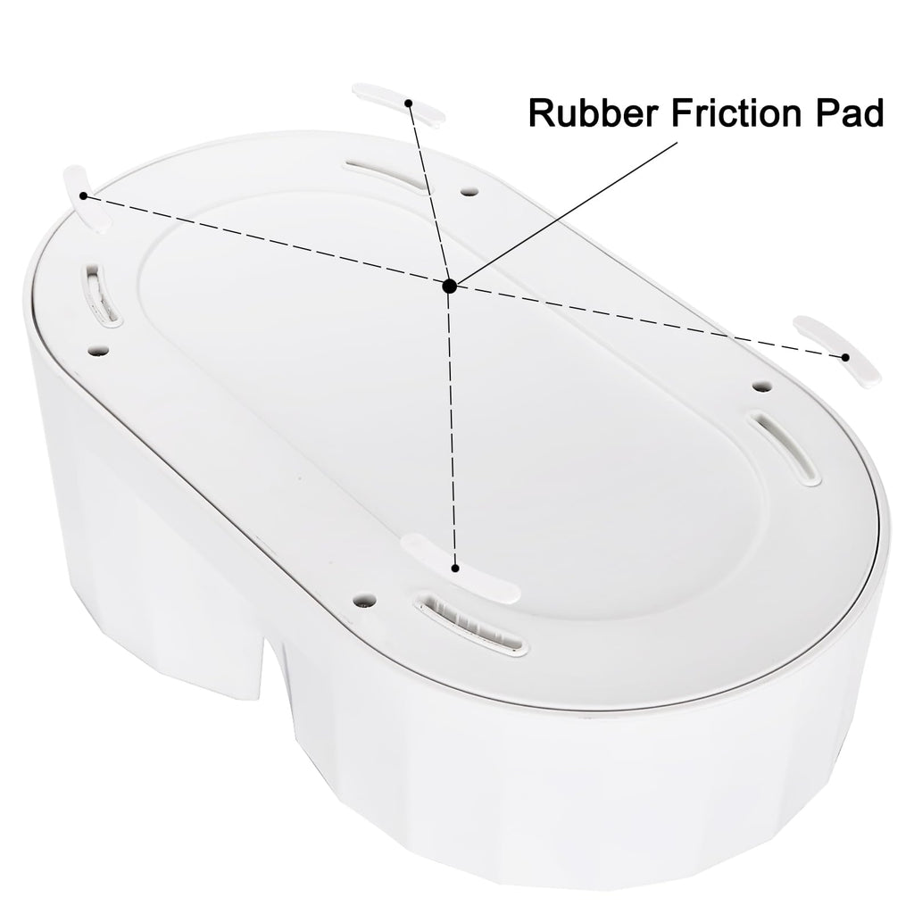 RIZZARI 4L Gravity Cat Water Dispenser:Spill Resistant for Apartments