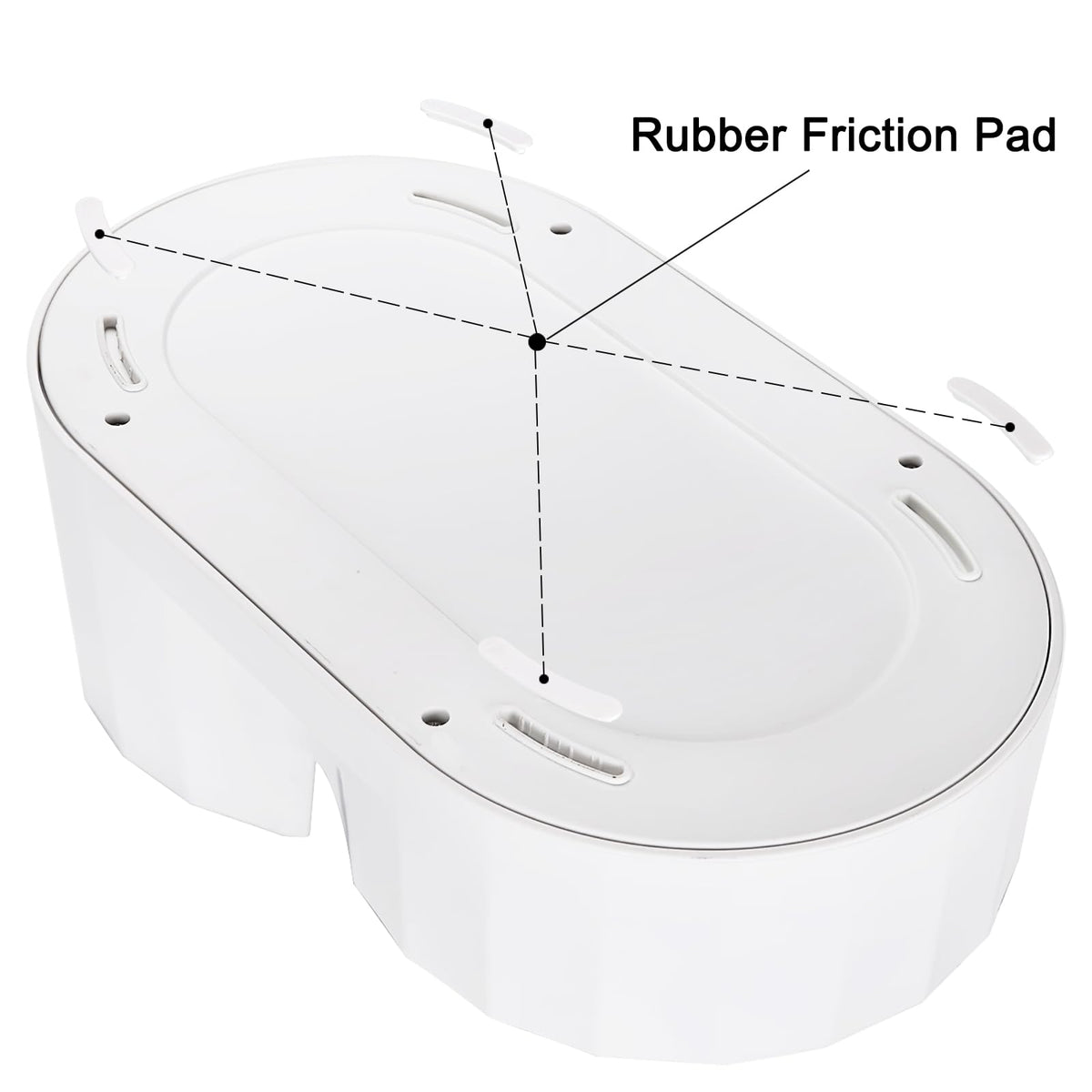 RIZZARI 4L Gravity Cat Water Dispenser:Spill Resistant for Apartments