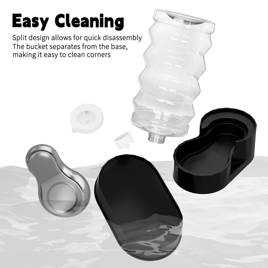 RIZZARI 4L Gravity Cat Water Dispenser:Spill Resistant for Apartments
