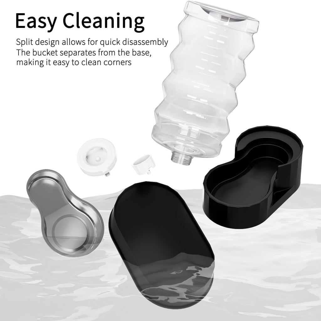 RIZZARI 4L Gravity Cat Water Dispenser:Spill Resistant for Apartments