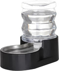 RIZZARI 4L Gravity Cat Water Dispenser:Spill Resistant for Apartments