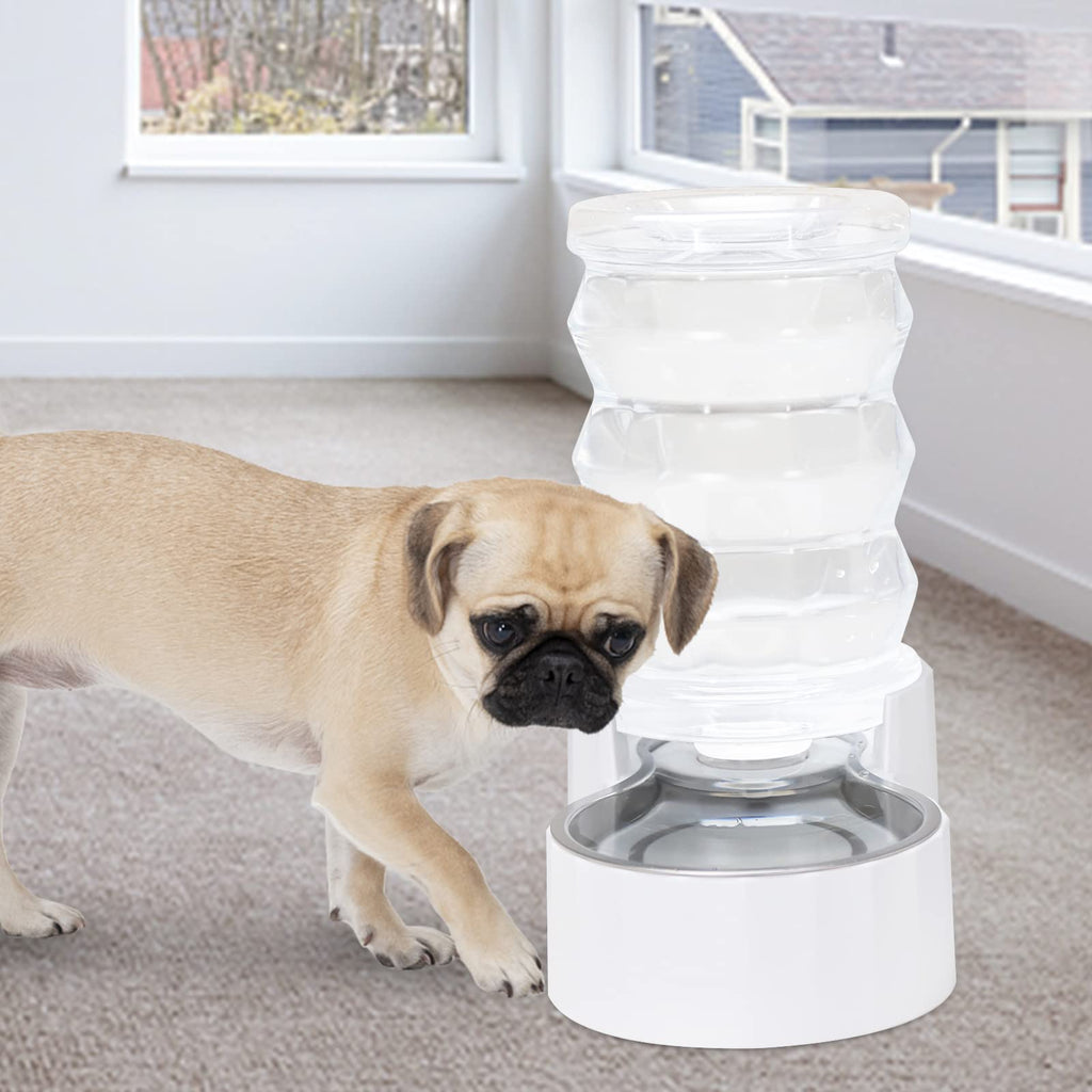 RIZZARI 4L Gravity Cat Water Dispenser:Spill Resistant for Apartments