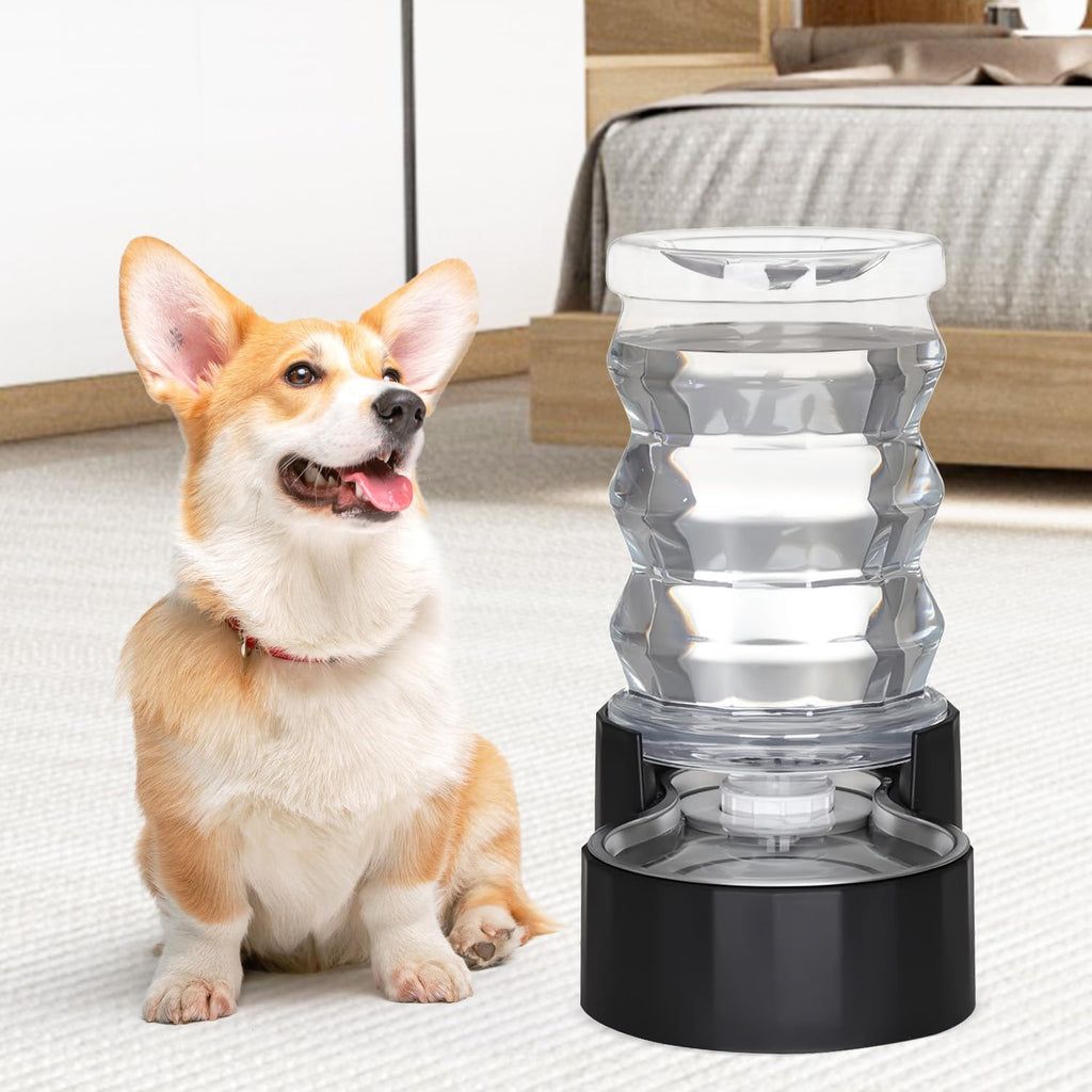 RIZZARI 4L Gravity Cat Water Dispenser:Spill Resistant for Apartments
