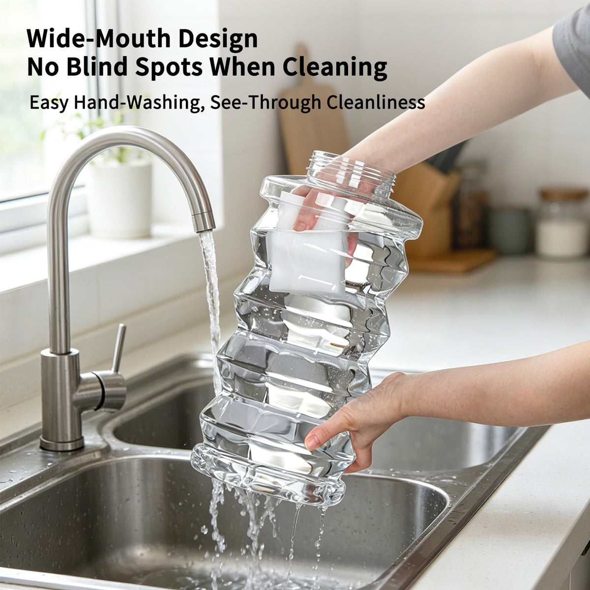 RIZZARI 4L Gravity Cat Water Dispenser:Spill Resistant for Apartments