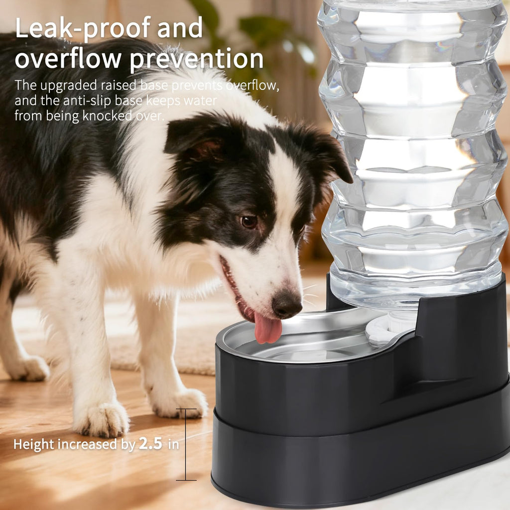 RIZZARI 4L Gravity Cat Water Dispenser:Spill Resistant for Apartments
